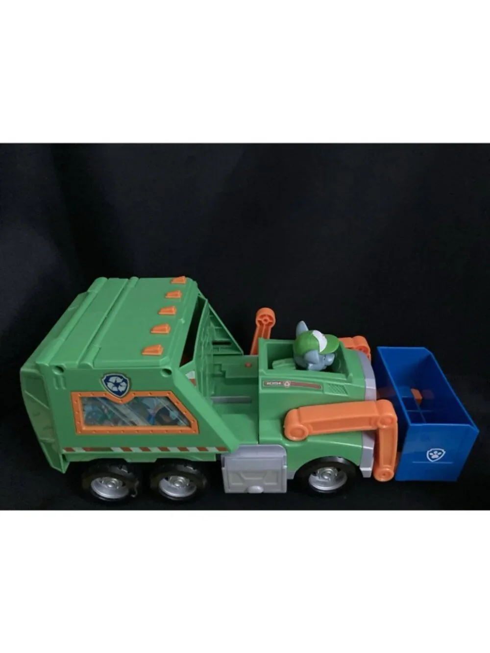 PAW Patrol Rocky's Reuse It Deluxe Garbage Trash Recycle Truck Toy Green